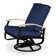 Chaise de patio pivotante avec coussin Askar