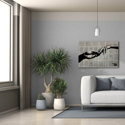 "Jadaya" Adam Eve "par Loui Jover, art mural sur toile