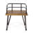 Outdoor Wood Chair - 2 Chairs, Rustic Iron Frame, Finish, Stylish Patio Furniture Industrial Style Pieces, Seat, Finish For Decor