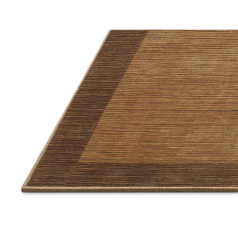 Tapis contemporain brun, Rectangle 4 pi x 6 pi