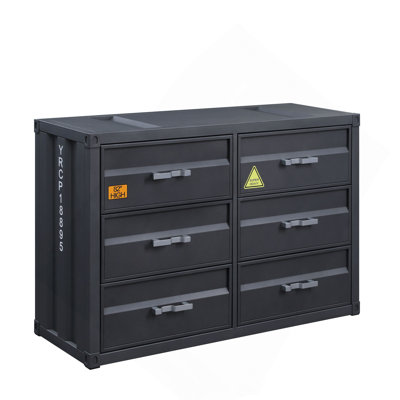 Commode polyvalente en métal avec beaucoup de rangement pour divers besoins
