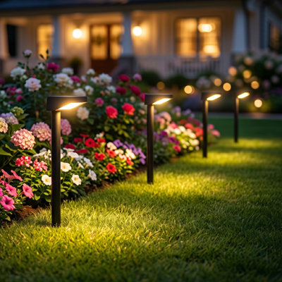 Solar Pathway Lights, 3000K LED Landscape Light