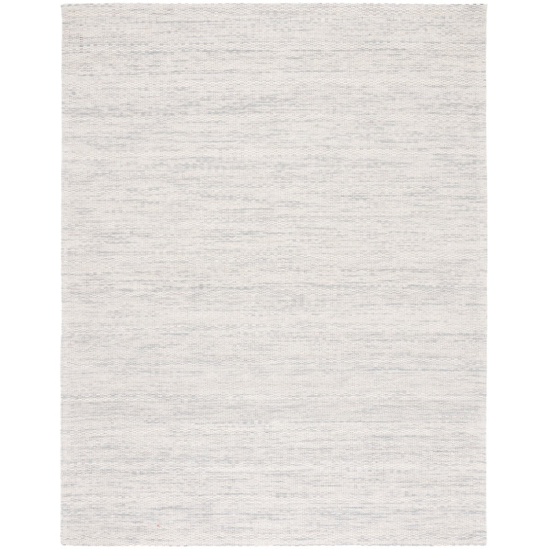 Aon Handwoven Wool Gray Area Rug, Rectangle 8' x 10'