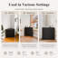 Armoire de coin autoportante, organisateur de rangement à tablettes réglables pour le salon, la cuisine et la chambre à coucher