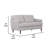 Faux Leather 58 in. Reception Loveseat-435226172