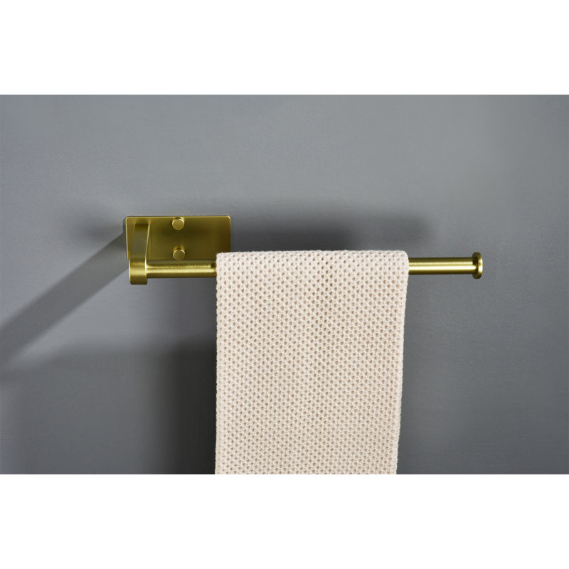 2 Pack Paper Towel Holder Wall Mount, Brushed Gold Paper Towel Holder Under Cabinet, Self Adhesive Paper Towel Holders, Kitchen Towel Holder For Kitchen Organization And Storage (12Inch, 2 Pack)