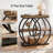End Table With Storage Shelves
