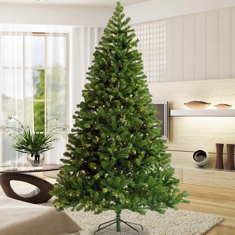 Arbre de Noël de 6 pi avec 1000 pointes de branches, caractéristique, support en métal pliable, articulé artificiel, matériau pour une structure artificielle joyeuse, occasion parfaite