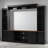 Entertainment Center For Tvs Up To 80", Bookshelf Wall Console, Two-Tone Wood Top, Modern Farmhouse, Living Room Storage System-897229235