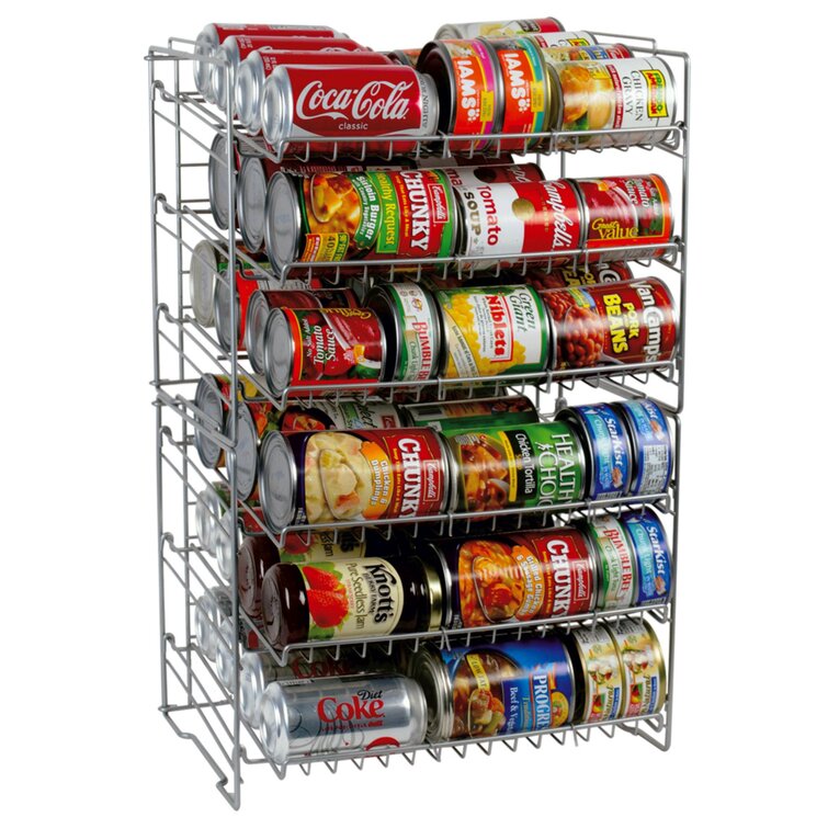 2 Pack Stackable Can Rack Holder Kitchen Pantry Soup Soda Coke Storage  Organizer