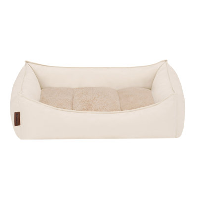 Leather Look Cozy Couch Dog Bed