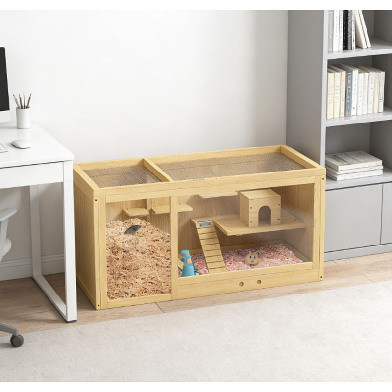 Cage à hamster, très grande cage à hamster en bois