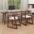 Walnut Rectangular Solid Wood desk-1850056083