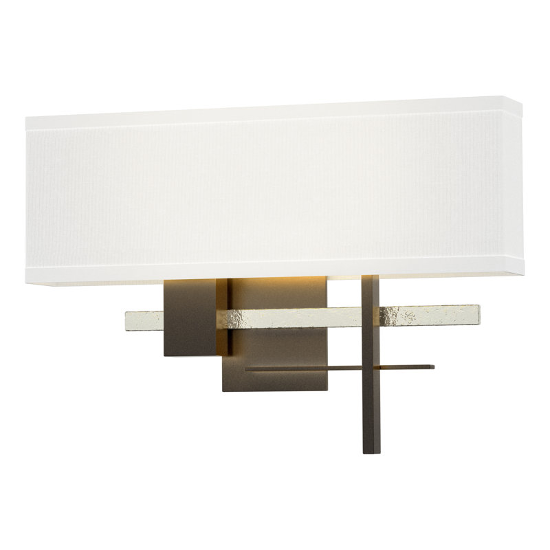 Cosmo 2 - Light Flush Mounted Sconce, Oil Rubbed Bronze, Natural Anna, Sterling