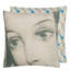 Ellen's Eyes Parchment Decorative Pillow