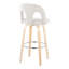 Ensemble de tabourets pivotants contemporains avec repose-pieds-1830876354