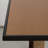 Glass Top Metal Base Dining Table