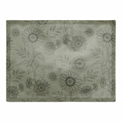 Aslean Cotton Floral Rectangle Placemat