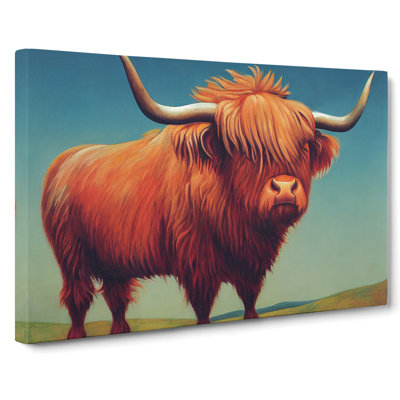 The Immense Highland Cow - Wrapped Canvas