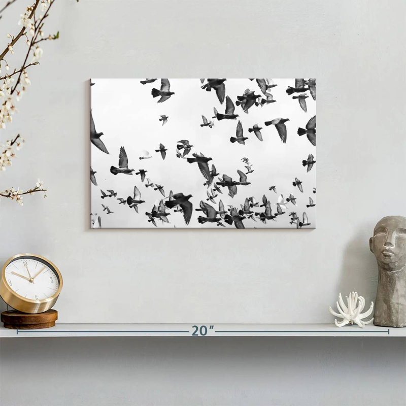 Brampt Pigeon Flock, 8" H x 12" W