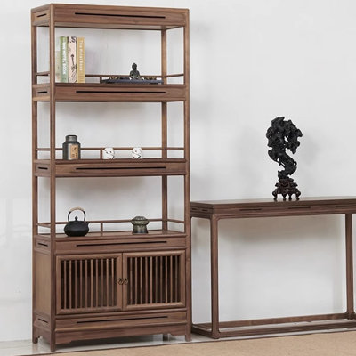 Tan Solid Wood Display Cases