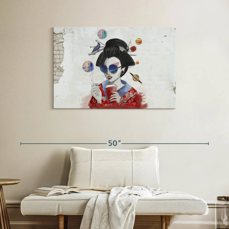 Geisha urbaine Leisha, H 26 po x l 39 po