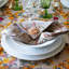 6 serviettes de table en lin bio Palmier rouge