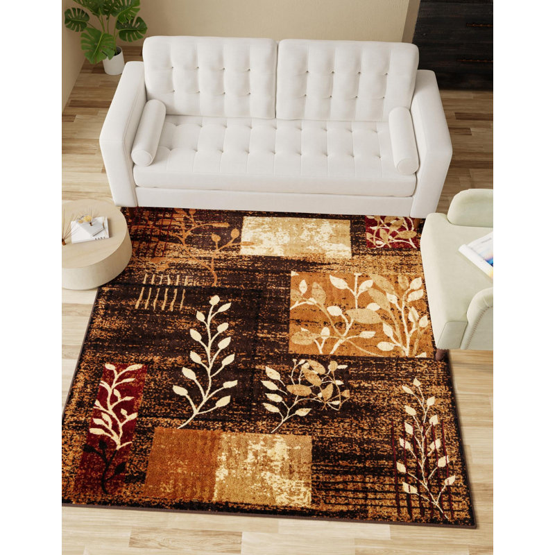 Performance Floral Indoor Rug, Square 7'10"