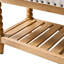 Banc de rangement en bois massif avec garniture cloutée Delfina-1088010636