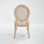 Chaise rembourrée avec pieds en bois
