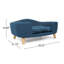 Lit luxueux pour chien de style Mid-Century moderne avec pieds en bois de bouleau et coussin capitonné moelleux, idéal pour le confort et le style des petits chiens-904490651
