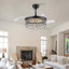 48" Dimmable Crystal Ceiling Fan With Led Lights And Remote Control-865544063