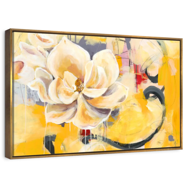 Southern Charm, Cadre flottant doré, 31 po x 21 po