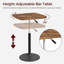  Table de bar à hauteur réglable (26,8 à 36,2 pouces), tables de cocktail avec base, table à hauteur de comptoir pour les petits espaces