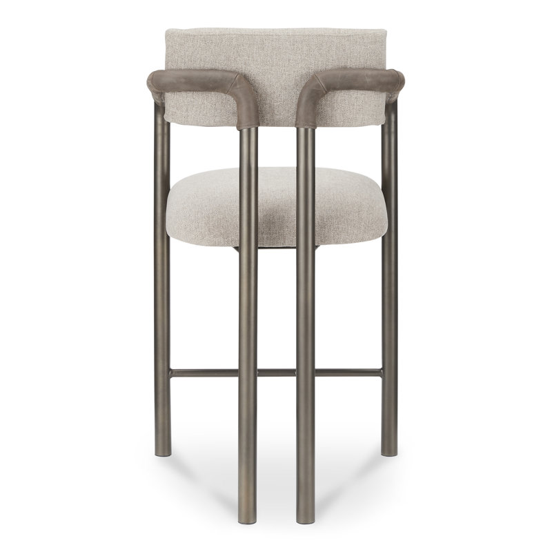 Cassidy Upholstered Stool with Metal Frame
