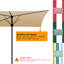 Auvent de remplacement pour parasol pour terrasse bistro 10 x 6,5 pi Lasater-651864927