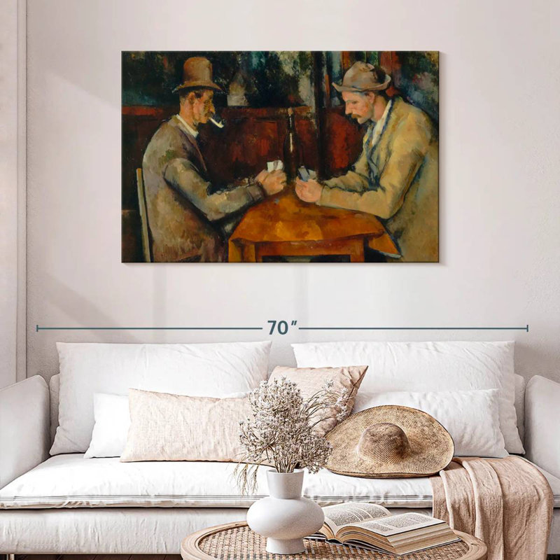 Senne, les joueurs de cartes, 1890, H 30 po x l 45 po