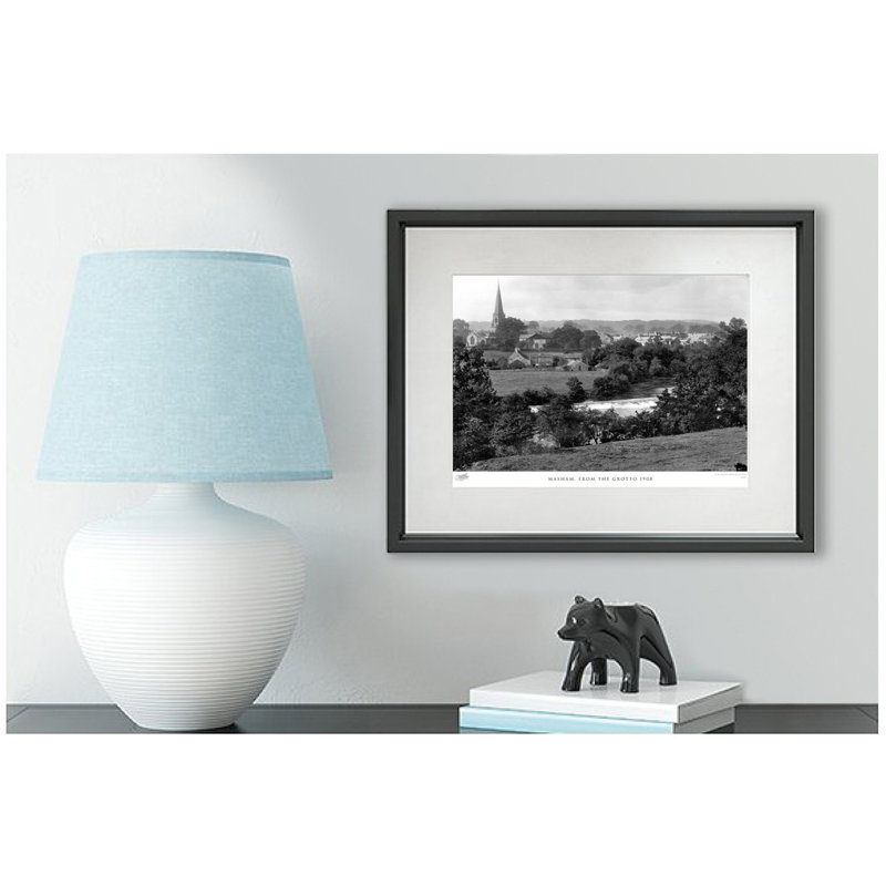 Masham, From The Grotto 1908 - Single Picture Frame Print, 28cm H x 36cm W x 2.3cm D