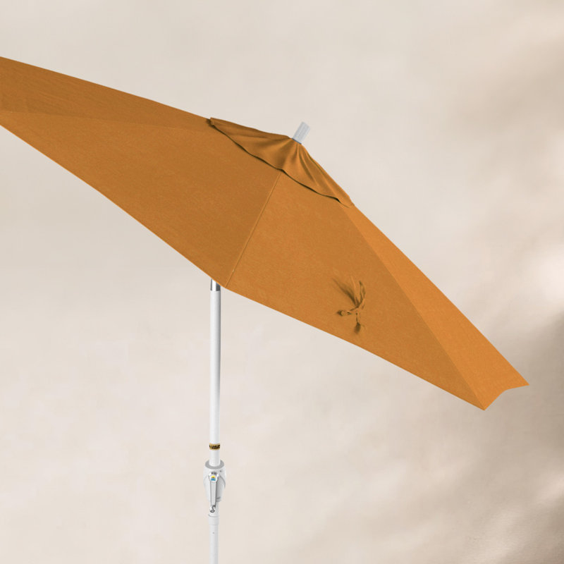 Parasol de marché 7,5', Sunbrella®, Blanc, Toile Sunbrella® toscan