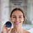 Nautica® PC110 Compact Waterproof Rechargeable Sonic Dual-Sided Silicone Facial Cleansing Pad, Navy-124403786