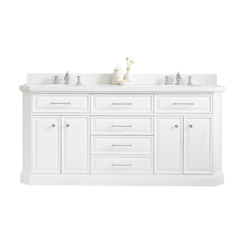 Meuble-lavabo double Ainesh, 72"