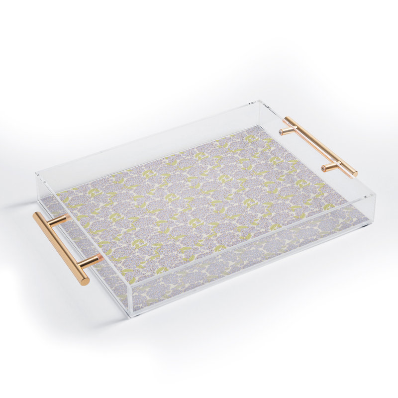 Iveta Abolina Hydrangeas Cream Acrylic Tray