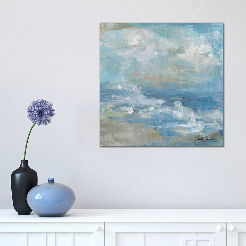Reproduction d’art, "Water Murmurii" par Debi coules, H 18 po x l 18 po x 1,5 po, Toile tendue, Pas de tapis