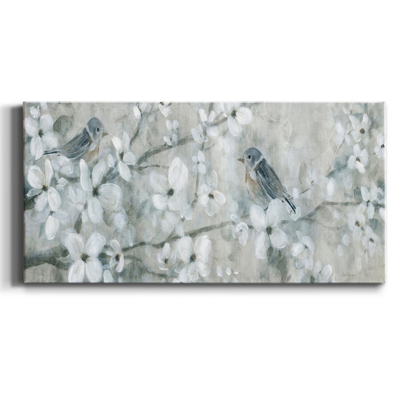 Fleurs accueillantes - Impression sur toile tendue, H 16 po x l 8 po x P 1 po