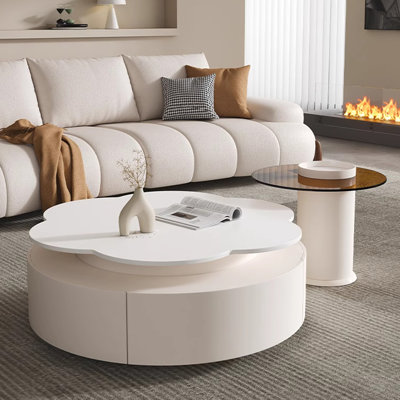 Light luxury modern simple flower coffee table