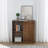 Mid Century Sideboard With 2 Sliding Door & Solid Wood . Storage For Living, Entryway. , Walnut Color Spacious Sideboard, Cabinet Ornament, Living Room, Kitchen, Dining, Entryway, Hallway,