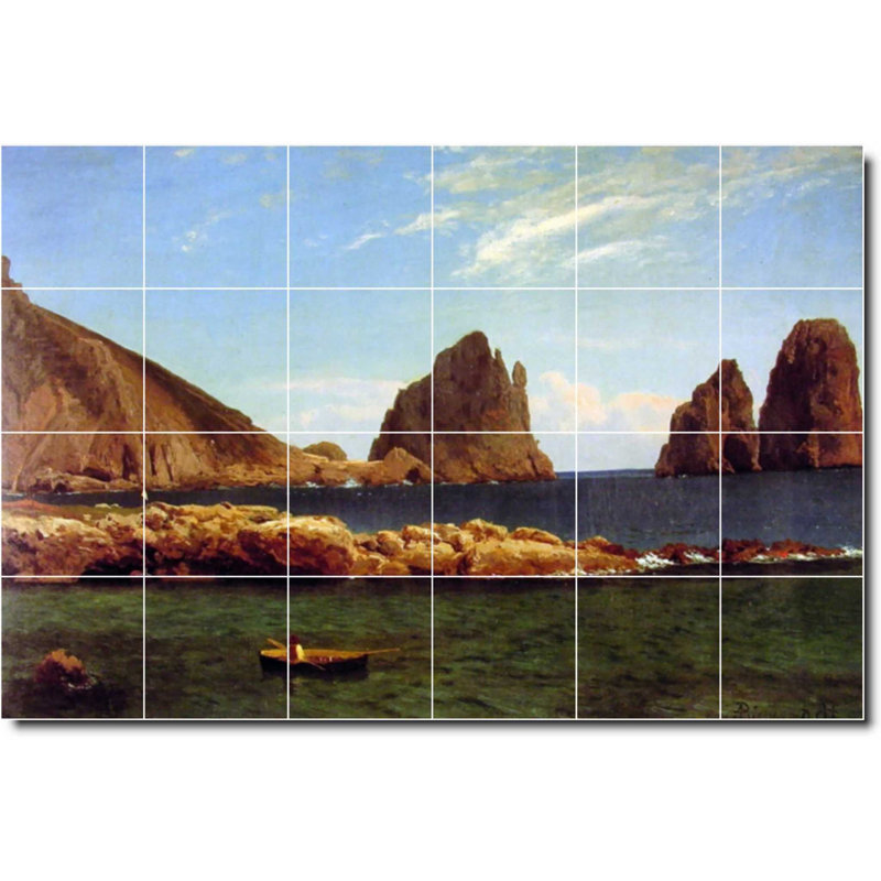 Carreau de céramique décorative 36 po x 24 po 6 po x 6 po, Bord de l'eau 393
