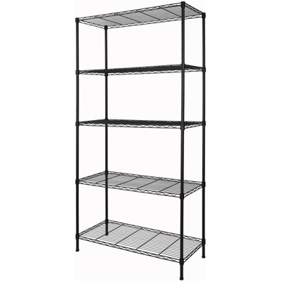 Oliviya 36'' W Metal Shelving Unit