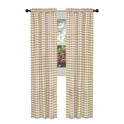 Ramillies Cotton Blend Semi Sheer Curtain Pair