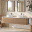 Meuble-lavabo flottant 72 po avec vasques et porte-serviettes pré-assemblés 72 po-131147823-131147826